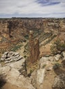 View of the Spider Rock - Chelly Canyon, Arizon Royalty Free Stock Photo