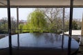 View of Spilberk Castle from the Villa Tugendhat garden by architect Ludwig Mies van der Rohe, Brno, Czechia Royalty Free Stock Photo