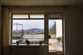 View of Spilberk Castle from the Villa Tugendhat garden by architect Ludwig Mies van der Rohe, Brno, Czechia