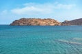 View of Spinalonga Island on Crete, Greece Royalty Free Stock Photo