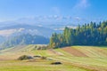 View from Spisz to The Tatra Mountain Range. Royalty Free Stock Photo