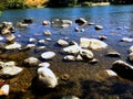 Rocks in the river Royalty Free Stock Photo