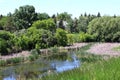 View Spring Creek lush foliage Moose Jaw