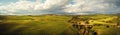 View of a spring day in the Italian rural landscape.