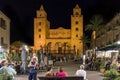 View of the square of Cefalu Royalty Free Stock Photo