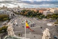 View of Square of Cibeles from Town Hall of Madrid