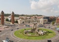 View of the square of Spain at Barcelona at day