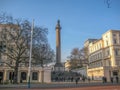 Vew of square with statue of the Duke of York