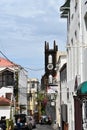 View of the St. Andrew's Presbyterian Church and other buildings on the Grand Etang Road, St. George's, Grenada