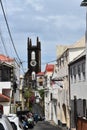 View of the St. Andrew's Presbyterian Church and other buildings on the Grand Etang Road, St. George's, Grenada