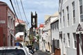 View of the St. Andrew\'s Presbyterian Church and other buildings on the Grand Etang Road, St. George\'s, Grenada