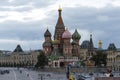 View of St. Basil\'s Cathedral from the side of the Bolshoy Moskvoretsky Bridge.