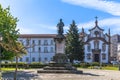 View at the St. Cristina Garden with the Alves Martins bishop statue, Church of the Major Seminary of Viseu, SeminÃÂ¡rio Maior de
