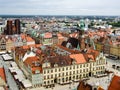 View on old town square in WrocÃâaw in Poland. Royalty Free Stock Photo