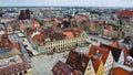 View on old town square in WrocÃâaw in Poland. Royalty Free Stock Photo