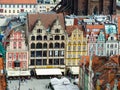 View on old town square in WrocÃâaw in Poland. Royalty Free Stock Photo