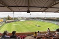 View  of St Georges Park  cricket ground from Duckpond stadium during lunch time on the 2nd day of test match between England and Royalty Free Stock Photo