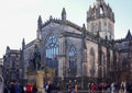 View of St. Giles Cathedral front exterior at the Royal Mile