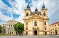 St John Baptist Church in old town Kromeriz in Moravia. Czech Republic