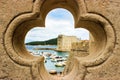 View of St John`s Fortress from bridge, Dubrovnik