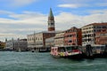 View of St Mark`s Square and The Doge`s Palace Venice Italy