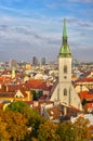 View at St.Martin Cathedral and Bratislava skyline