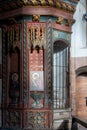 Totnes, Devon, UK - January 16. View of St Marys Church interior in Totnes, Devon on January 16, 2024