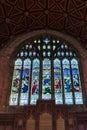 Totnes, Devon, UK - January 16. View of St Marys Church interior in Totnes, Devon on January 16, 2024