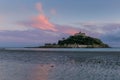 view of St Michaels mountain near Marazion, Cornwall Royalty Free Stock Photo