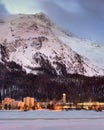 View of St Moritz in the Morning, Switzerland Royalty Free Stock Photo