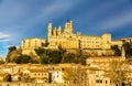 View of St. Nazaire Cathedral in Beziers Royalty Free Stock Photo