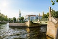 View of the St. Nicholas Cathedral on the Canal Griboedova