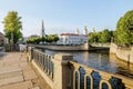 View of the St. Nicholas Cathedral on the Canal Griboedova