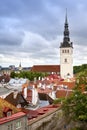 View on St. Nicholas' Church (Niguliste). Old city, Tallinn, Estonia Royalty Free Stock Photo