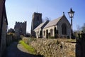 View of St Nicholas Church in West Tanfield, England (UK) Royalty Free Stock Photo