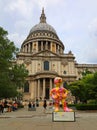 View of St Paul Cathedral. As the seat of the Bishop of London