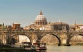 The view of St Peter Basilica , Rome. Royalty Free Stock Photo