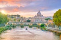 View at St. Peter`s cathedral in Rome, Italy Royalty Free Stock Photo