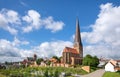 View of St. Peter`s Church in Rostock, Germany