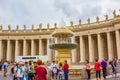 St. Peter`s Square view Vatican