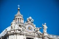 View of St Peter's basilica in Vatican City, Rome, Italy Royalty Free Stock Photo