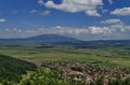 View from St. Spas hill to mountain Vitosha and Plana