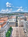 View from St. Stephan basilica, Budapest Royalty Free Stock Photo