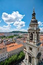 View from St. Stephan basilica, Budapest Royalty Free Stock Photo