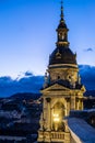 View from St Stephen s Basilica Bell Tower in Budapest, Hungary Royalty Free Stock Photo