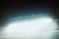 View of stadium lights at night Royalty Free Stock Photo