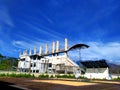 a view of the stadium on a Sunday morning in Lebong Bengkulu, Indonesia