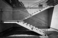 View of a staircase in black and white Royalty Free Stock Photo
