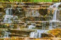 View of a Staircase Cascading Waterfall Royalty Free Stock Photo