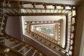View of staircase of old building Royalty Free Stock Photo